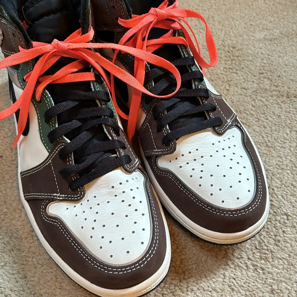 NIKE Air Jordan 1 Retro High OG "Archaeo Brown" shoes * mens sz 9 *EUC - Picture 2 of 9